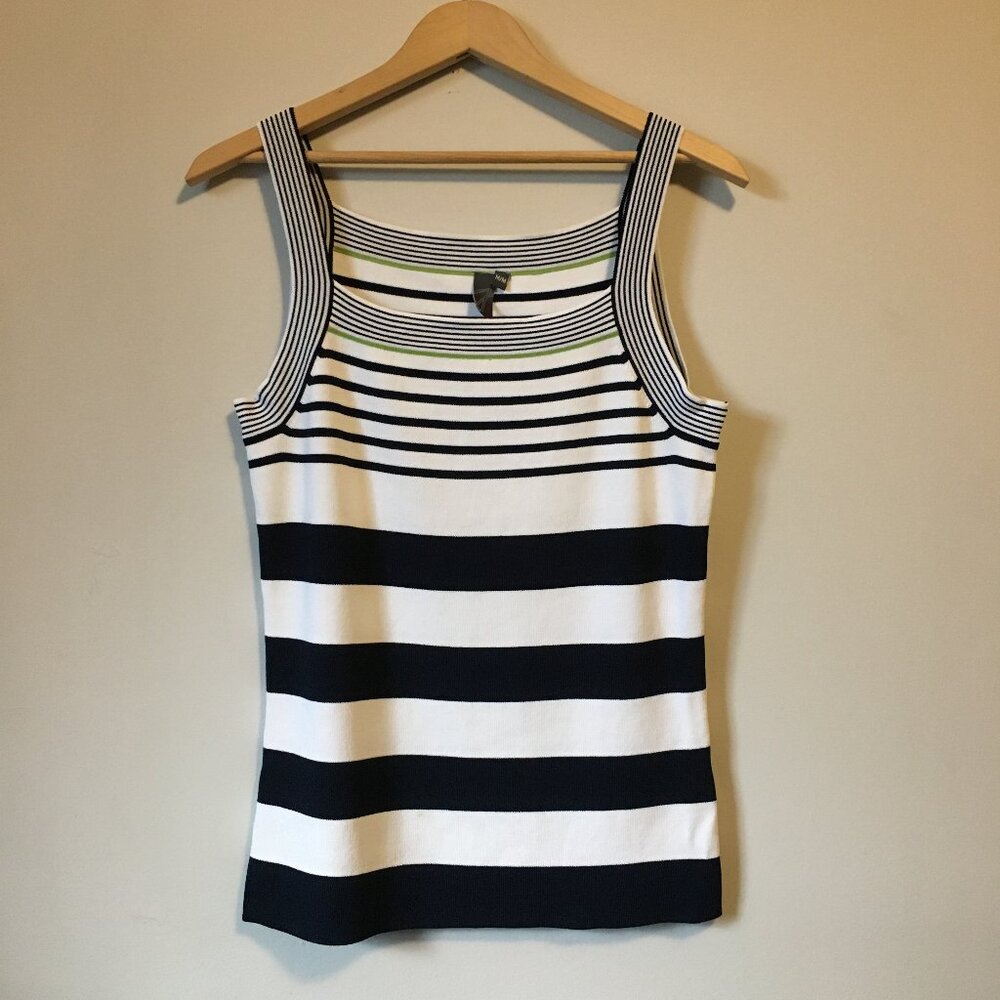 Jana Square Neck Rayon Banded Tank Top Sleeveless Basic Shell Minimalist Slim